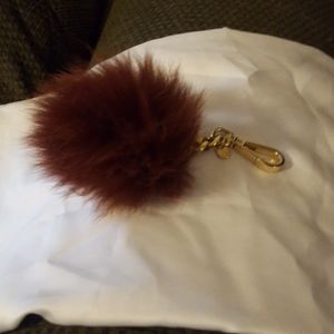 Michael kors fox hair key chain